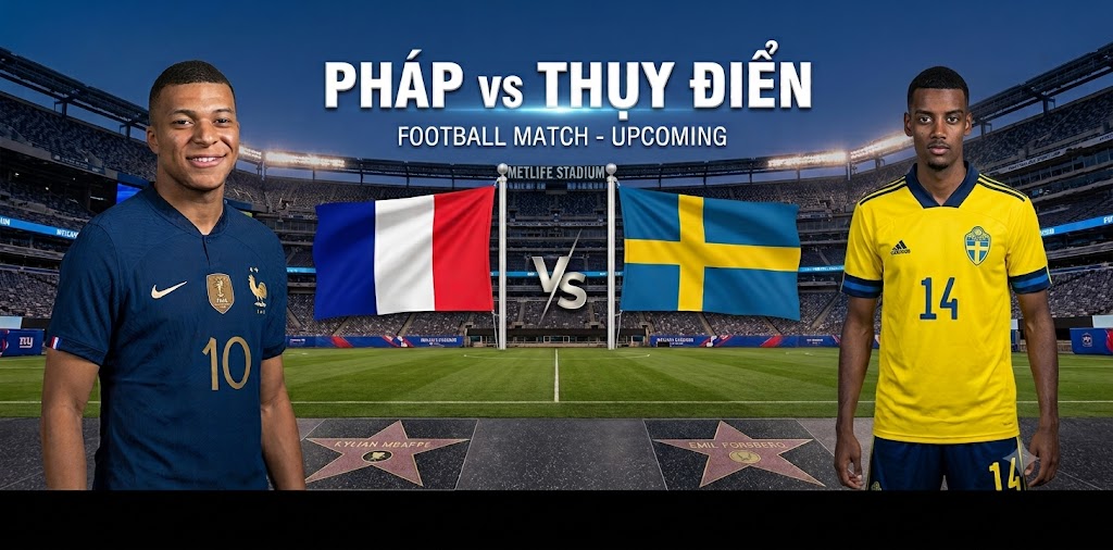 ĐT Pháp được đánh giá cao hơn hẳn Thụy Điển trước cuộc đối đầu này.